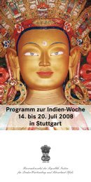 Programm zur Indien-Woche 14. bis 20. Juli 2008 in ... - Indien Aktuell