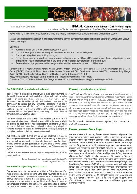 Ausgabe 1-2 (Juni 2012) - Indienhilfe Herrsching