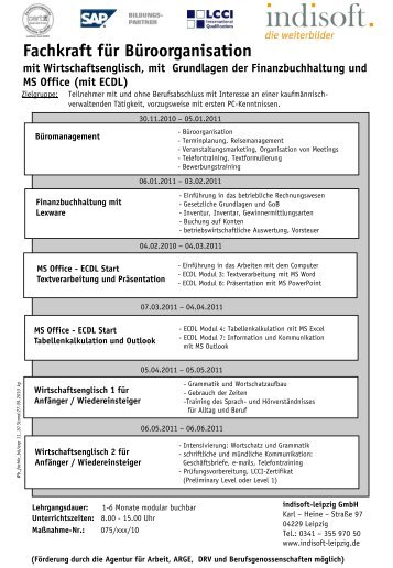 Fachkraft fÃ¼r BÃ¼roorganisation - indisoft