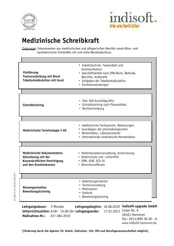 Medizinische Schreibkraft - indisoft