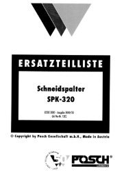 ERSATZTEIHISTE - Posch