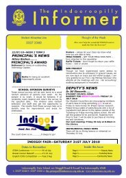 Newsletter 22 July 2010 - Indooroopilly State School