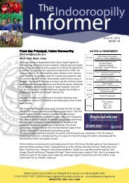 June 14, 2012 Newsletter Issue 19 - Indooroopilly State School ...