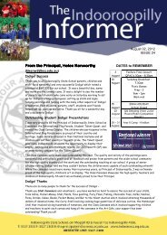 Newsletter August 2, 2012 Issue 24 - Indooroopilly State School