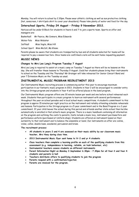 Newsletter August 2, 2012 Issue 24 - Indooroopilly State School