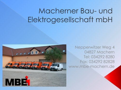 Macherner Bau- und Elektrogesellschaft mbH