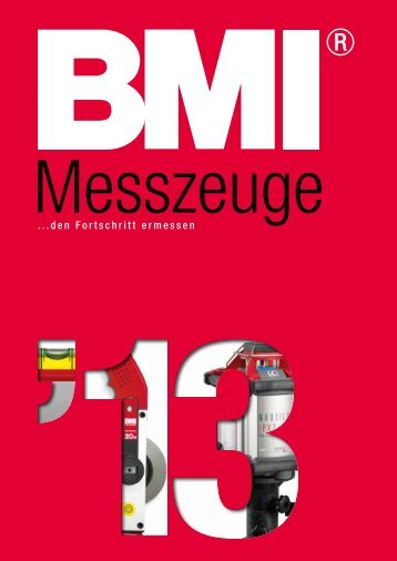 BMI Messzeuge Katalog 2013/14