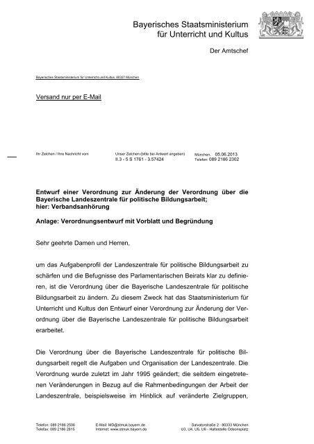 Bayerisches Staatsministerium für Unterricht und Kultus - BLLV