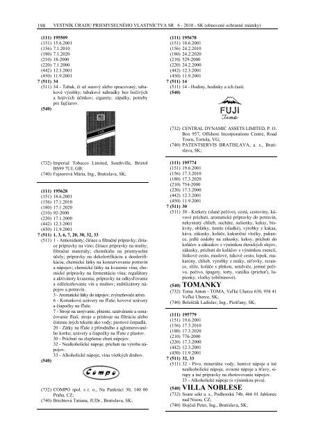 PDF (2,8 MB) - Ãrad priemyselnÃ©ho vlastnÃ­ctva SR