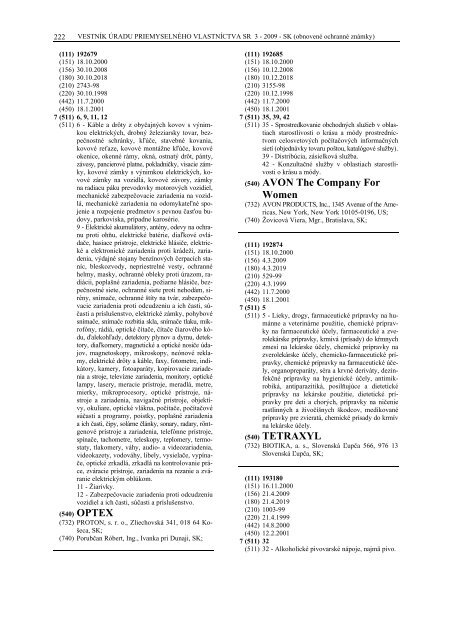 PDF (1,5 MB) - Ãrad priemyselnÃ©ho vlastnÃ­ctva SR