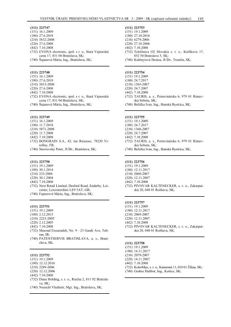 PDF (1,5 MB) - Ãrad priemyselnÃ©ho vlastnÃ­ctva SR