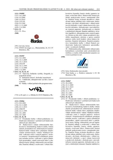 PDF (2,0 MB) - Ãrad priemyselnÃ©ho vlastnÃ­ctva SR