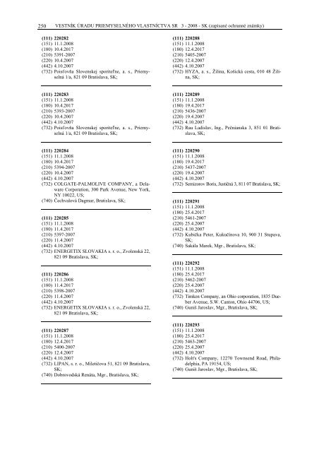 PDF (4,3 MB) - Ãrad priemyselnÃ©ho vlastnÃ­ctva SR