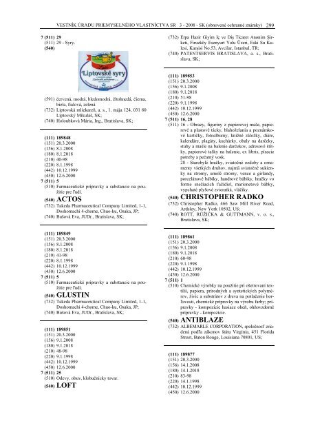 PDF (4,3 MB) - Ãrad priemyselnÃ©ho vlastnÃ­ctva SR