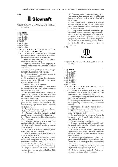 PDF (4,3 MB) - Ãrad priemyselnÃ©ho vlastnÃ­ctva SR