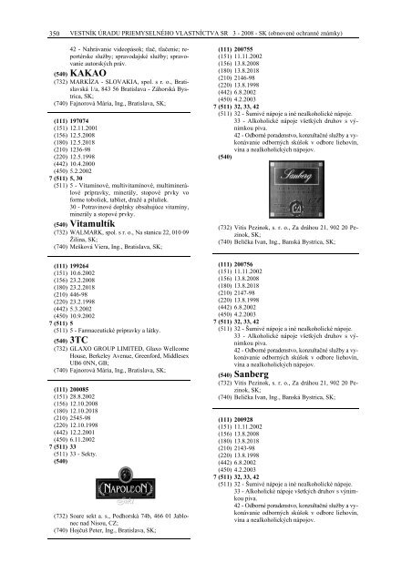 PDF (4,3 MB) - Ãrad priemyselnÃ©ho vlastnÃ­ctva SR