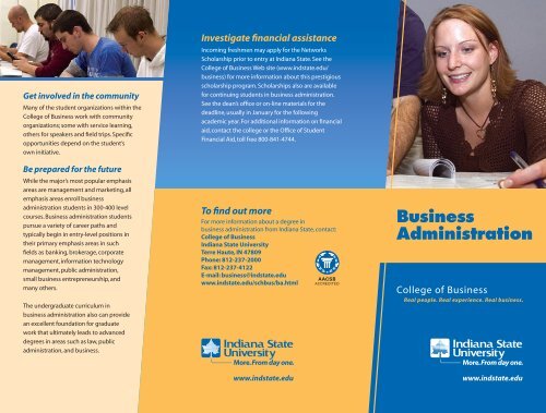 Brochure (PDF) - Indiana State University