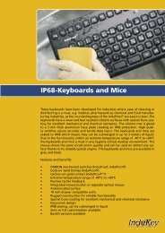 IP68 sealed Keyboard - InduKey