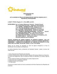 industria militar gerencia acta audiencia pÃºblica de ... - Indumil