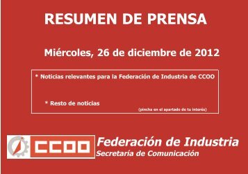 publicaciÃ³n - FederaciÃ³n de Industria - CCOO