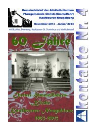 60 Jahre - Alt-Katholiken