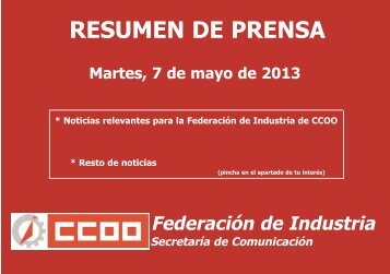 publicaciÃ³n - FederaciÃ³n de Industria - CCOO