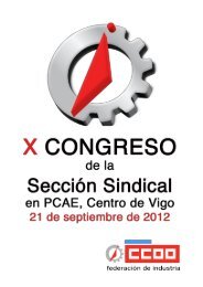 normas congreso - FederaciÃ³n de Industria - CCOO