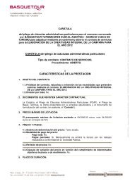 CARÃTULA del pliego de clÃ¡usulas administrativas particulares I ...