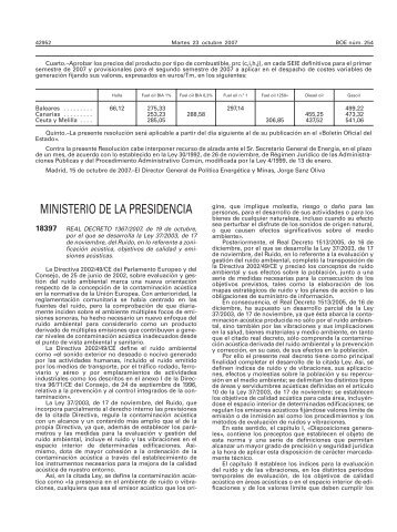 Real Decreto 1367/2007
