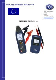 www.pce-industrial -needs.com MANUAL PCE-CL 10