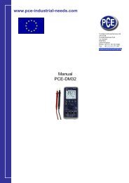 www.pce-industrial-needs.com Manual PCE-DM32