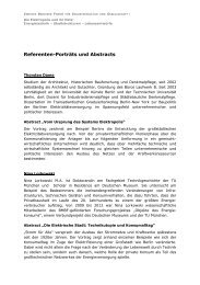 Referenten-PortrÃ¤ts und Abstracts - Berliner Zentrum fÃ¼r Industriekultur
