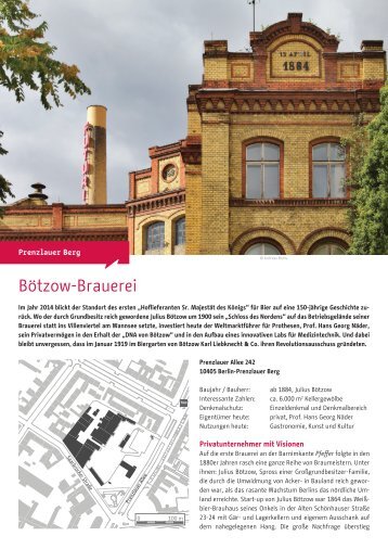 Industriekultur in Berlin - Bötzow-Brauerei - Berliner Zentrum für ...