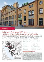 Kabelwerk Oberspree KWO und HTW Berlin - Berliner Zentrum fÃ¼r ...