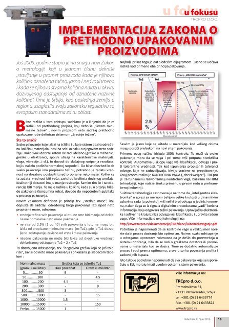 Pouzdanost bez kompromisa - Industrija