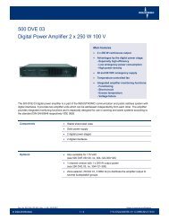 500 DVE 03 Digital Power Amplifier - Industronic