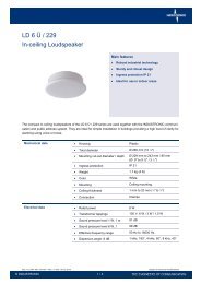 LD 6 Ã / 229 In-ceiling Loudspeaker - Industronic