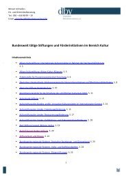 Bundesweit tätige Stiftungen und Förderinitiativen ... - Bibliotheksportal