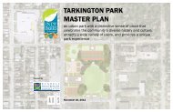 TARKINGTON PARK MASTER PLAN - City of Indianapolis
