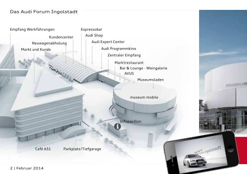 Monatsprogramm des Audi Forum Ingolstadt Februar 2014