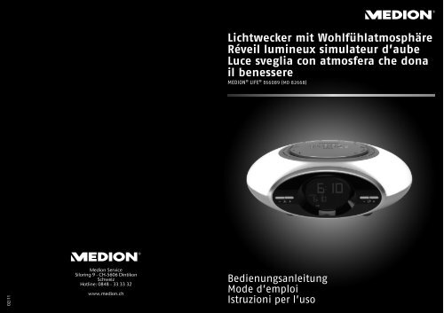 Lichtwecker mit Wohlfühlatmosphäre Réveil lumineux ... - Medion