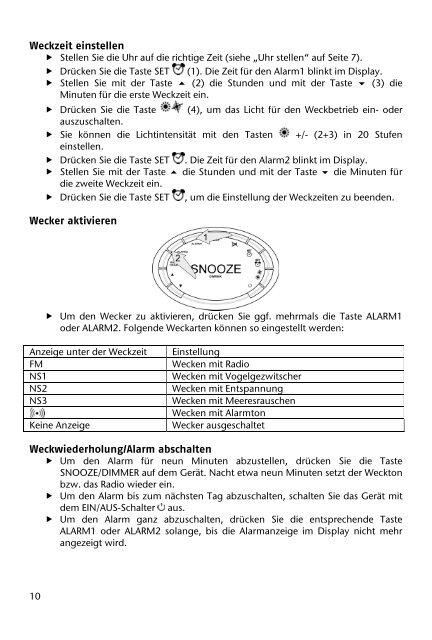 Lichtwecker mit Wohlfühlatmosphäre Réveil lumineux ... - Medion