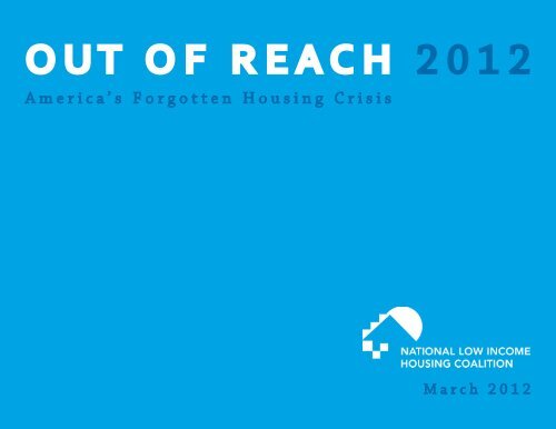 Out Of Reach 2012 National Low Income Housing Coalition