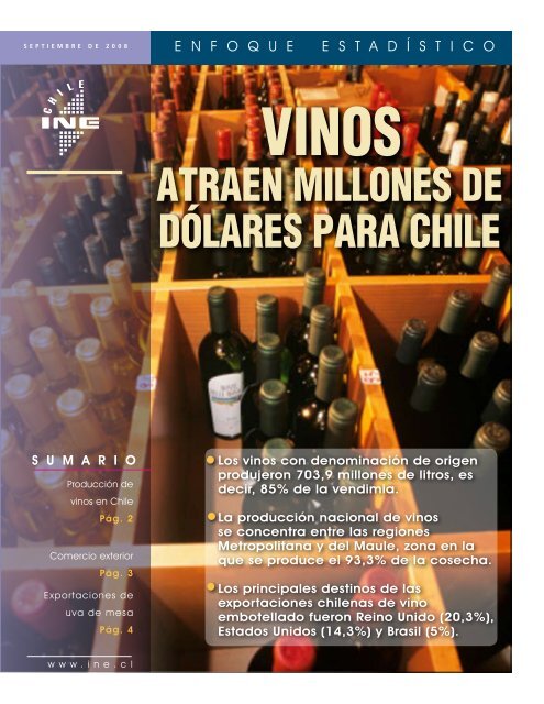 Vinos atraen millones de dÃ³lares para Chile(PDF - Instituto Nacional ...