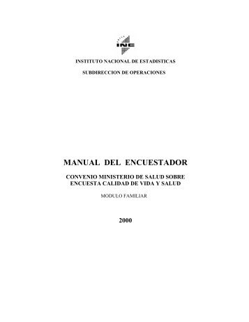 MANUAL DEL ENCUESTADOR - Instituto Nacional de EstadÃ­sticas