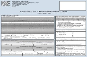 Formulario 5: Empresas sanitarias de Agua potable - Instituto ...