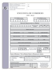 Encuesta de Comercio 2012 - Instituto Nacional de EstadÃ­sticas