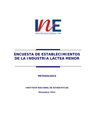 MetodologÃ­a de la Encuesta de la Industria LÃ¡ctea - Instituto ...