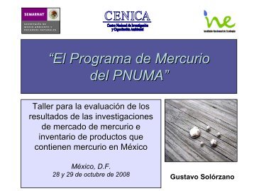 Taller de evaluaciÃ³n resultados de estudio de mercurio 28-29 de ...