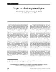 Sesgos en estudios epidemiolÃ³gicos - BVSDE Desarrollo Sostenible